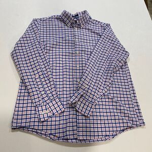 Dockers Battery & Street Plaid Button Down Shirt Stretch Classic Fit Size L